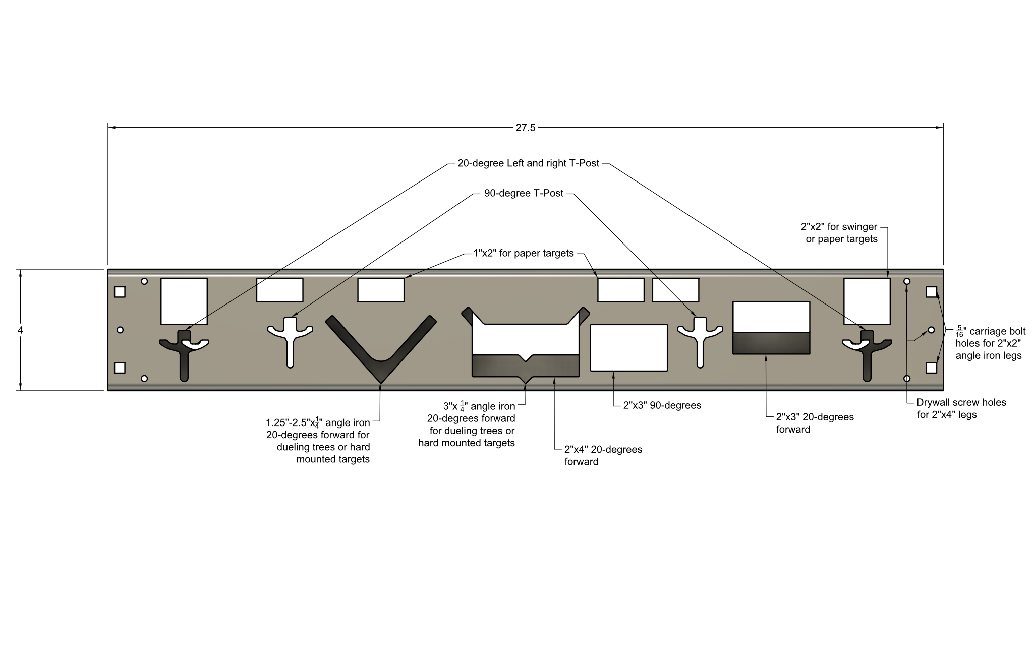 t-post shooting stands