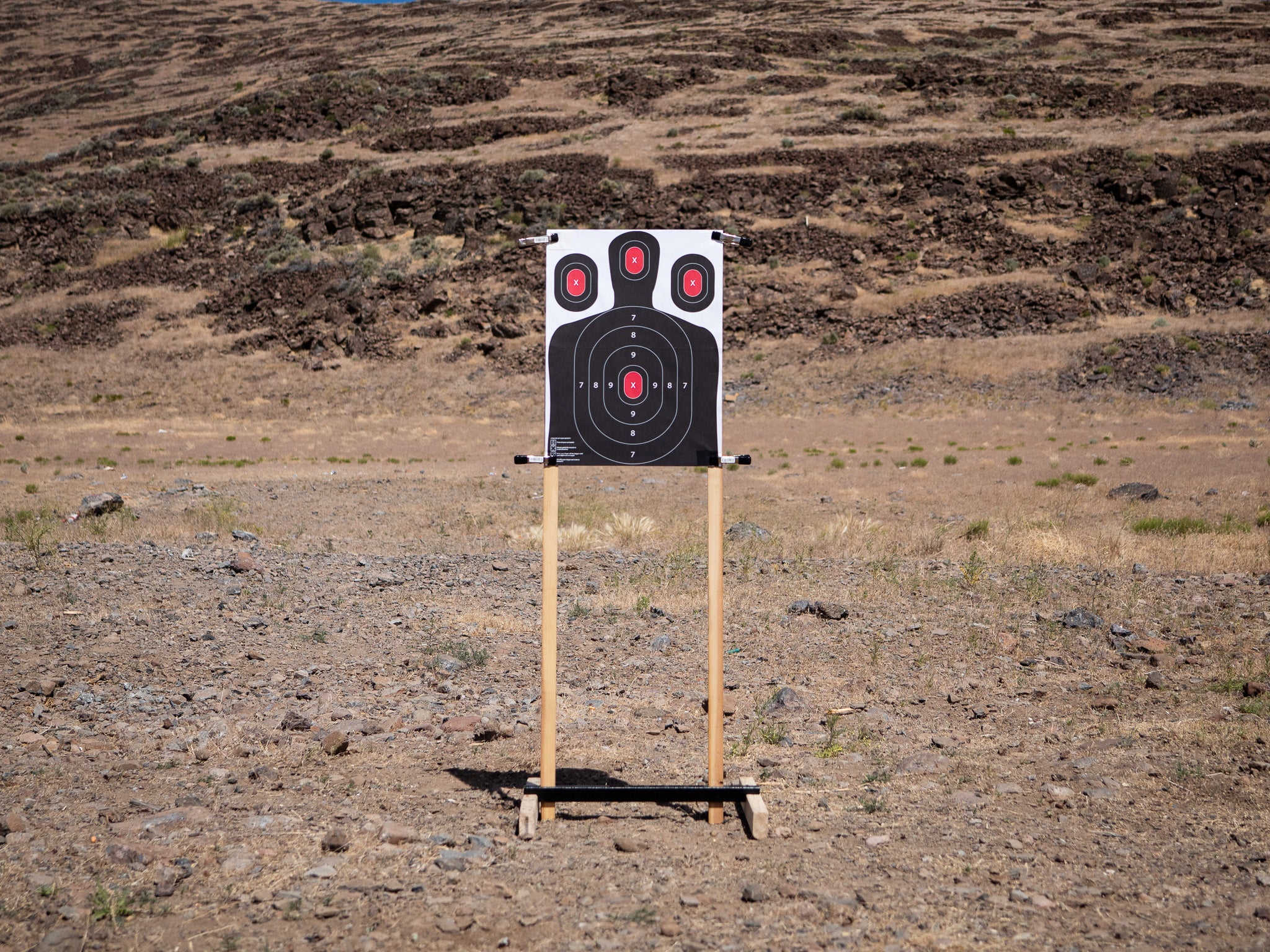 small papper target stand