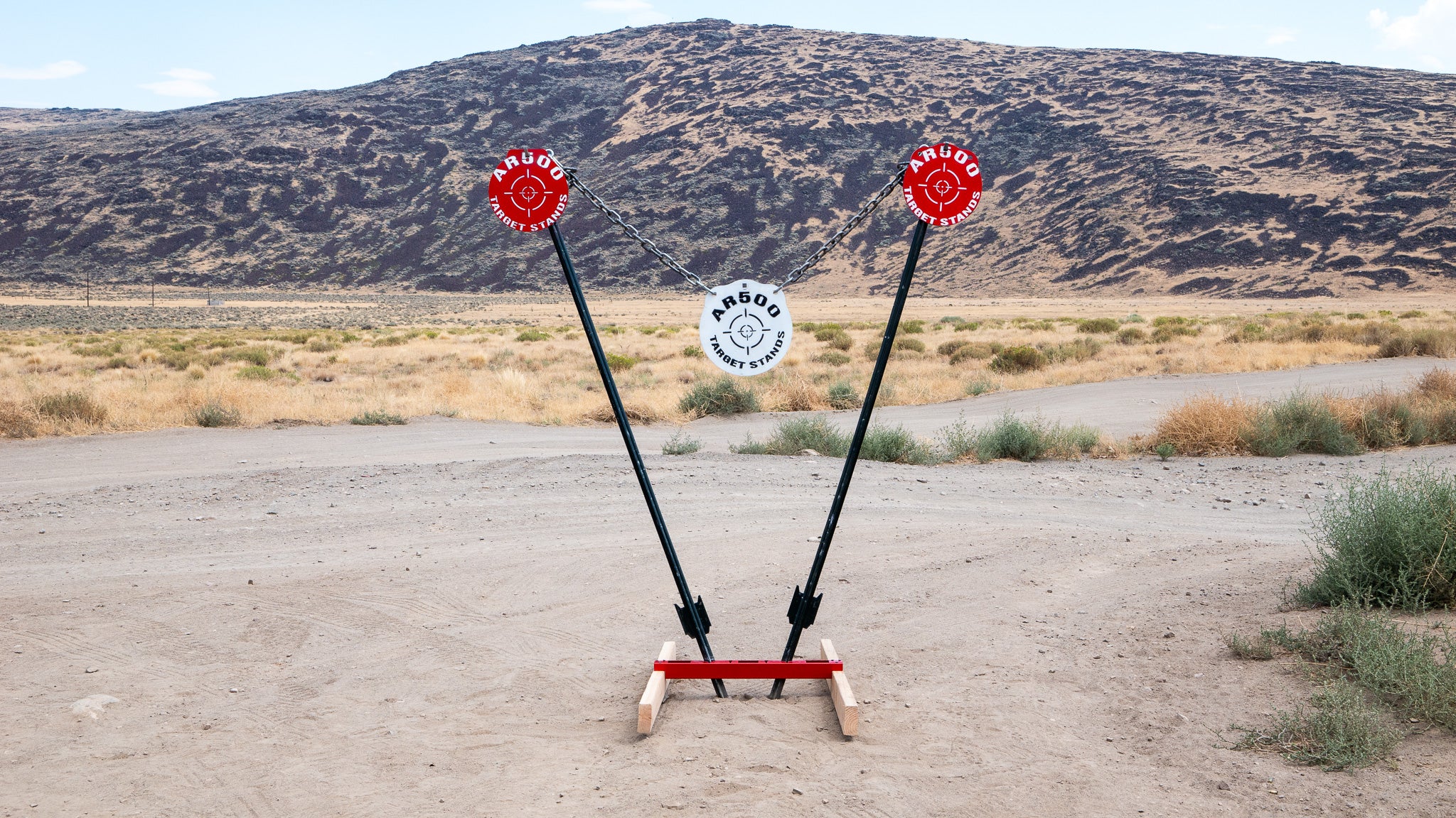 swinger target- steel target stands and gun target stands