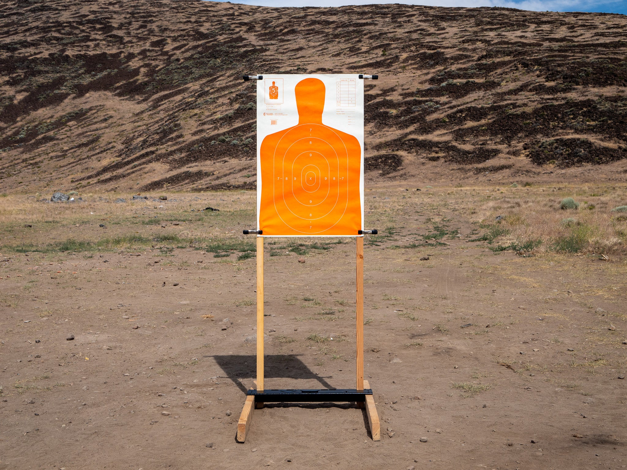 paper target stand 