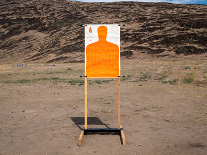 paper target stand 